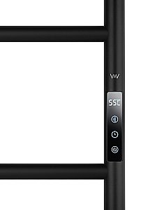 Полотенцесушитель электрический WONZON & WOGHAND WISMAR, Черный (WW-AL202-MB) купить в интернет-магазине сантехники Sanbest