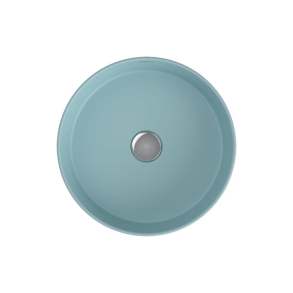 Раковина накладная BERGES Ego SL 181291 38 голубой матовый купить в интернет-магазине Sanbest