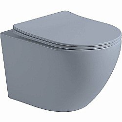 Унитаз Vincea Globo VT1-14SMO безободковый, с крышкой микролифт, океан матовый купить в интернет-магазине Sanbest