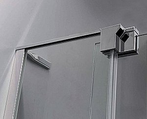 Душевой уголок Cezares Slider 80х80 SLIDER-AH-1-90-70/80-GRIGIO-NERO стекло серое тонированное/профиль черный матовый купить в интернет-магазине Sanbest