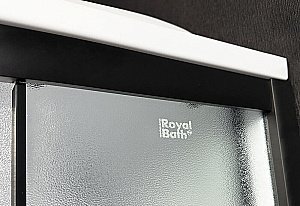 Душевая кабина Royal Bath Practic 90х90 RB 90HK1-M-BL стекло матовое/профиль черный купить в интернет-магазине Sanbest