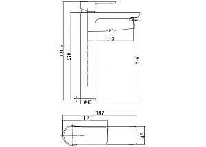 Смеситель для раковины Aquanet Arctic AF520-11СW купить в интернет-магазине сантехники Sanbest
