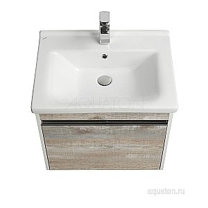 Тумба с раковиной Акватон Капри 60 бетон пайн для ванной в интернет-магазине Sanbest