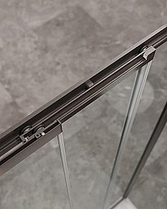 Душевой уголок Cezares Molveno 90x120 AHF-31-120/90-C-GM-IV стекло прозрачное/профиль матовая оружейная сталь купить в интернет-магазине Sanbest