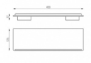 Полка ABBER Funktion AA1162 хром купить в интернет-магазине сантехники Sanbest