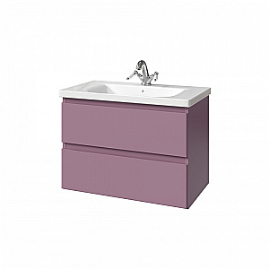 Тумба с раковиной Caprigo Forte 80 два ящика, цвет на выбор/эмаль для ванной в интернет-магазине Sanbest