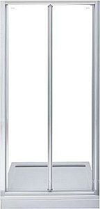 Душевая дверь Aquanet Alfa NAA6422 80  стекло прозрачное/профиль хром купить в интернет-магазине Sanbest