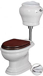 Унитаз Migliore Milady 31741 белый/декор платина D2 купить в интернет-магазине Sanbest