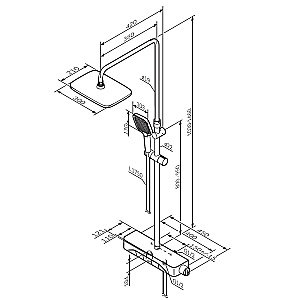 Душевая система AM.PM Func F078F322 черная купить в интернет-магазине сантехники Sanbest
