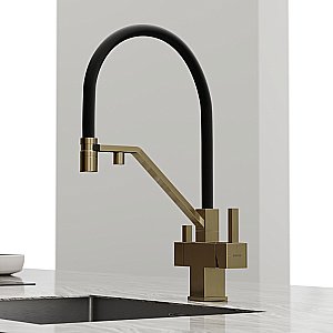 Смеситель для кухни Sancos Loro SC4007BG брашированное золото купить в интернет-магазине сантехники Sanbest