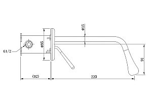 Смеситель для раковины Boch Mann TROPFEN-BN BM8928 купить в интернет-магазине сантехники Sanbest