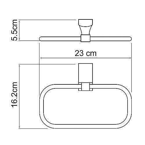 Полотенцедержатель кольцо WasserKRAFT Exter K-5260 купить в интернет-магазине сантехники Sanbest