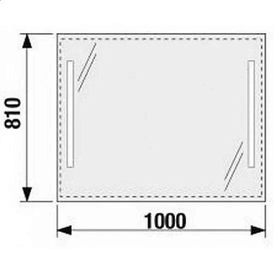 Зеркало Jika CLEAR 100x81 в ванную от интернет-магазине сантехники Sanbest