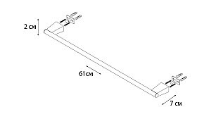 Полотенцедержатель FIXSEN TREND FX-97801 купить в интернет-магазине сантехники Sanbest