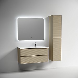 Тумба с раковиной Sancos FOLK FL100RCP/CN7015 100 капучино для ванной в интернет-магазине Sanbest