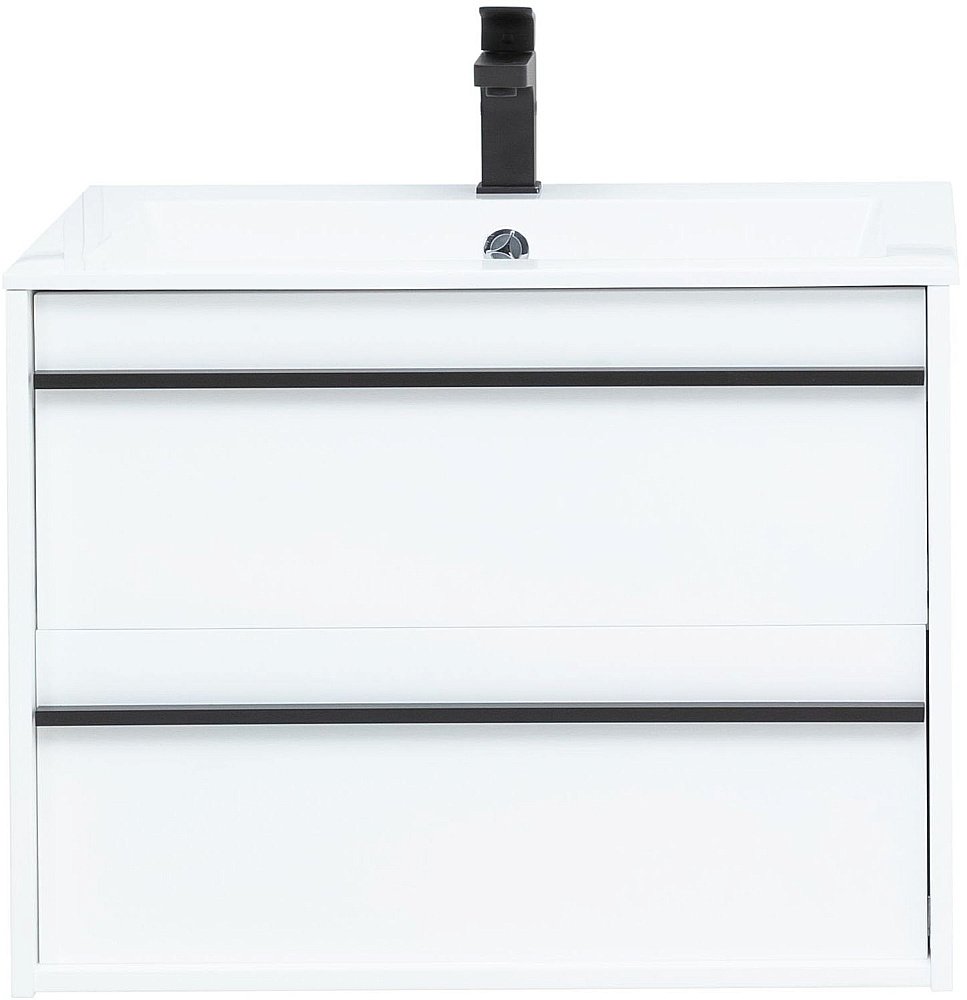 Тумба с раковиной Aquanet Lino 70 белый матовый для ванной в интернет-магазине Sanbest