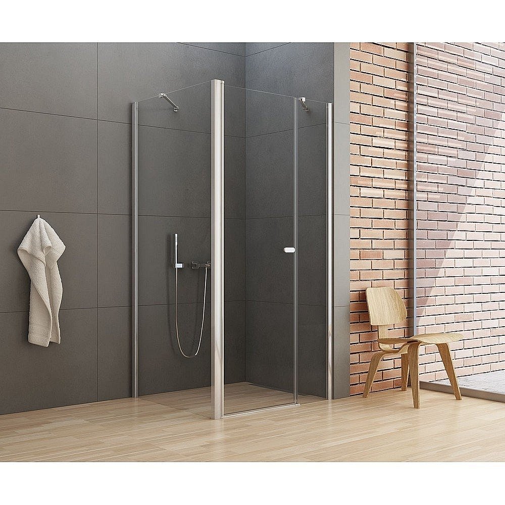 Душевой уголок NEW TRENDY NEW SOLEO K-0708 110x120 стекло прозрачное/профиль хром купить в интернет-магазине Sanbest