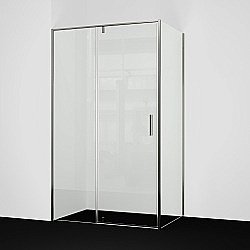 Душевой уголок WasserKRAFT Spree 14P17 100х80 стекло прозрачное/профиль никель купить в интернет-магазине Sanbest