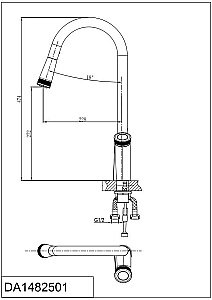 Смеситель для кухни D&K Bayern.Alfeld DA1482501 купить в интернет-магазине сантехники Sanbest