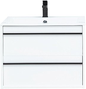 Тумба с раковиной Aquanet Lino 70 белый матовый для ванной в интернет-магазине Sanbest