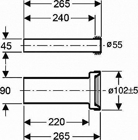 Отвод Geberit 152.438.46.1 купить в интернет-магазине сантехники Sanbest