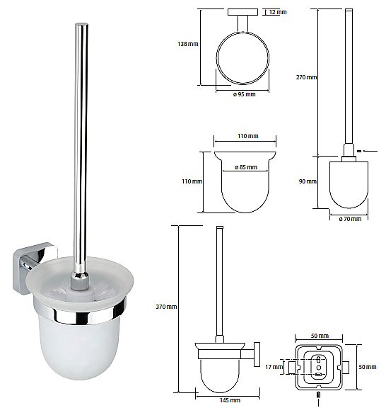 Ёршик подвесной Bemeta Tasi 154113012 купить в интернет-магазине сантехники Sanbest