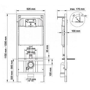 Унитаз BERGES NOVUM 043223 купить в интернет-магазине Sanbest