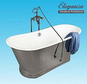 Ванна чугунная Elegansa Sabine Н0000146 170x70 белая,хром купить в интернет-магазине Sanbest