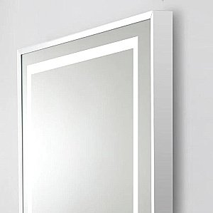 Зеркало BelBagno Kraft SPC-KRAFT-700-900-LED-TCH-WARM сатин в ванную от интернет-магазине сантехники Sanbest