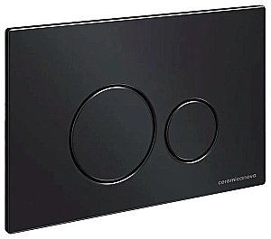 Унитаз подвесной Ceramica Nova Forma CN3009_1001B_1000 безободковый, с крышкой микролифт, с инсталляцией и черной матовой кнопкой купить в интернет-магазине Sanbest