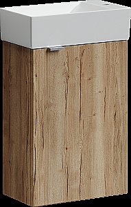 Тумба с раковиной Sancos Mini MN35EG дуб галифакс для ванной в интернет-магазине Sanbest