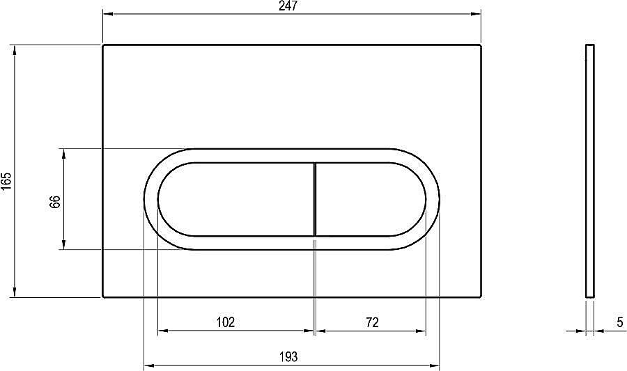 Кнопка для инсталляции Ravak Chrome X01455 белая купить в интернет-магазине сантехники Sanbest