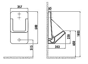 Писсуар сенсорный CREAVIT TP640.6 купить в интернет-магазине Sanbest