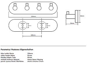 Крючок Bemeta Omega 104405212 купить в интернет-магазине сантехники Sanbest