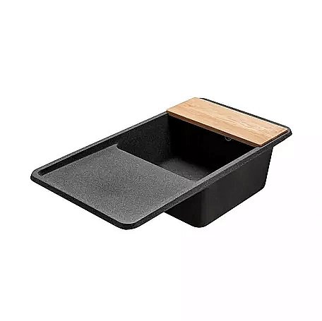 Мойка кухонная Акватон Беллис 97 графит купить в интернет-магазине сантехники Sanbest