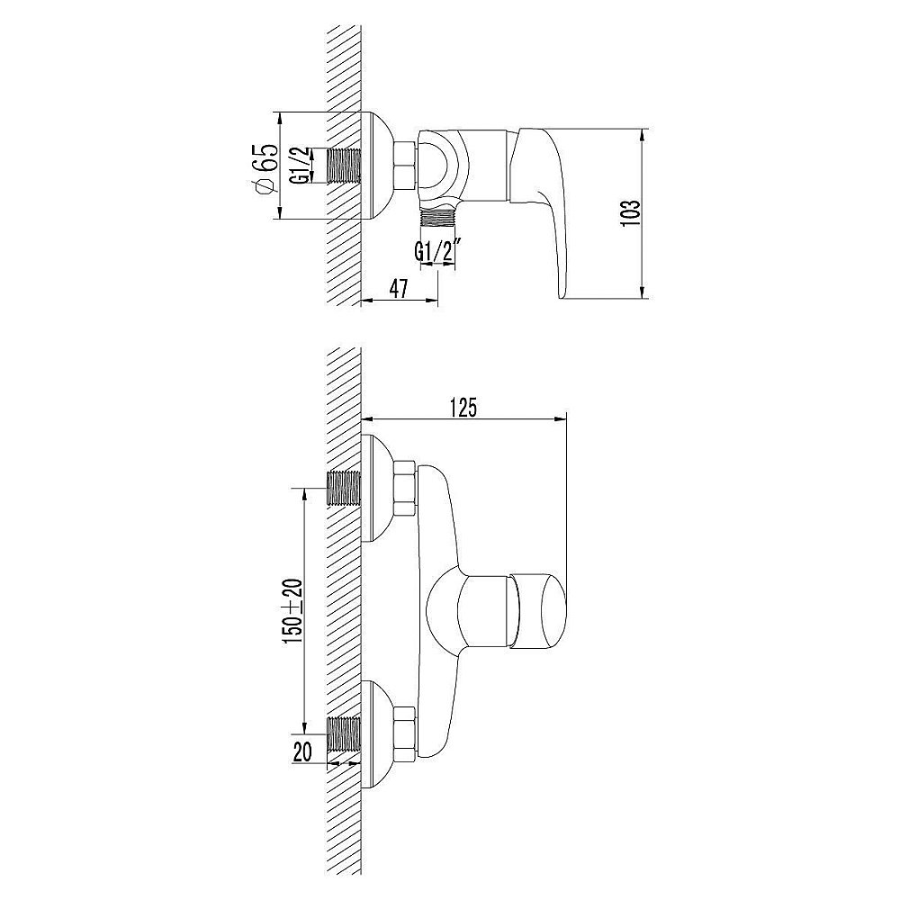 Смеситель для душа Lemark Pramen LM3303C купить в интернет-магазине сантехники Sanbest