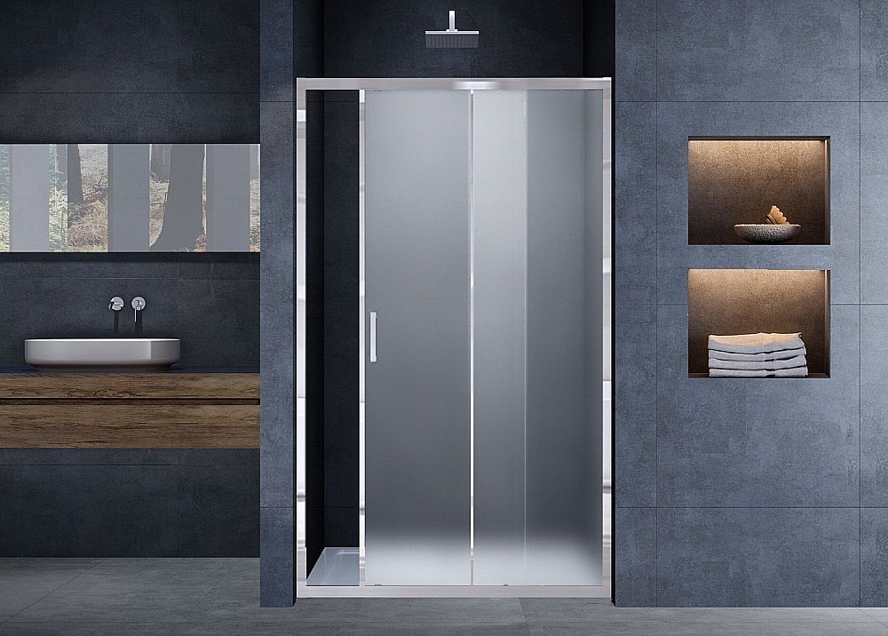 Душевая дверь Vincea ALPHA VDS-3AL 100 хром/текстурное купить в интернет-магазине Sanbest