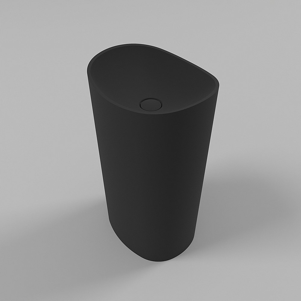 Раковина напольная WhiteCross Stella 50 0707.050040.201 черная матовая купить в интернет-магазине Sanbest