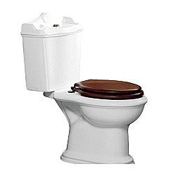 Унитаз напольный Azzurra Jubilaeum JUB100/MBP белый/кнопка хром слив в стену, с бачком купить в интернет-магазине Sanbest