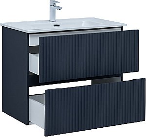 Тумба с раковиной Aquanet Джейн 80 маренго для ванной в интернет-магазине Sanbest