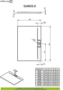 Душевой поддон Radaway Giaros D M3GRD1210 120x100 белый купить в интернет-магазине Sanbest