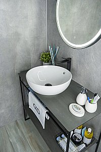 Раковина накладная Gid Esfera 43 N9003a 51103 белая купить в интернет-магазине Sanbest