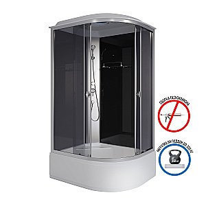 Душевая кабина Niagara Eco E120/80/40/TN 120х80 стекло тонированное/профиль хром купить в интернет-магазине Sanbest