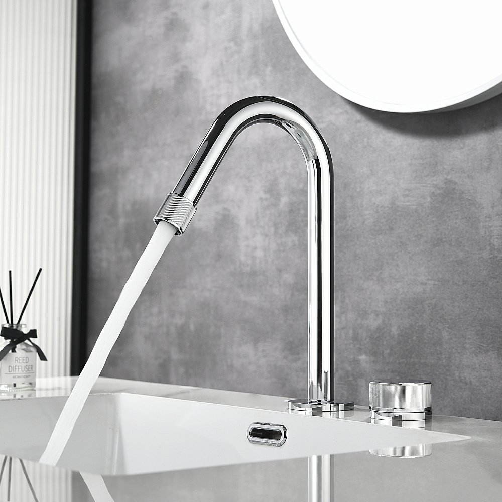 Смеситель для раковины Black&white Gravity GF-7108-С хром купить в интернет-магазине сантехники Sanbest