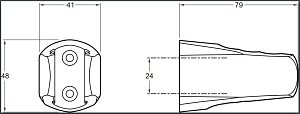 Держатель ручного душа Jacob Delafon ABS E75075-CP купить в интернет-магазине сантехники Sanbest