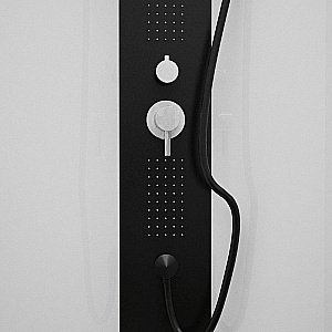 Душевая кабина Black&White GALAXY G8702 90х90 прозрачная/черный купить в интернет-магазине Sanbest