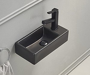 Раковина подвесная Gid Suspendido 40,5 Bm9270 62201L черная матовая купить в интернет-магазине Sanbest