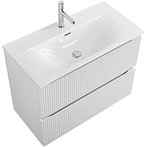 Тумба с раковиной BelBagno 70 UNO-MINI-700-2C-SO-BO+BB-8099-3-70 Bianco Opaco для ванной в интернет-магазине Sanbest
