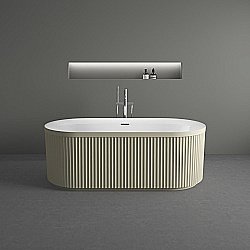 Ванна акриловая Vincea VBT-709-1700MG 170x80 матовый бежевый/белый купить в интернет-магазине Sanbest