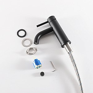 Смеситель для раковины Gid Inga SS096-BM-K черный матовый купить в интернет-магазине сантехники Sanbest